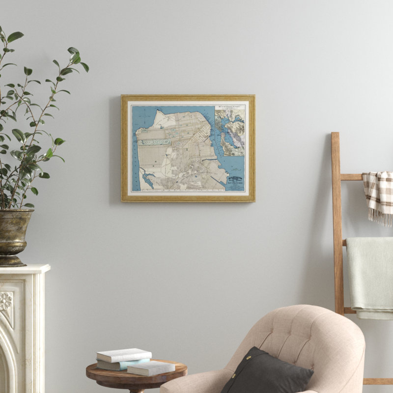 'San Francisco Map' Picture Frame Print Birch Lane